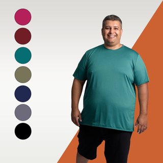 Camisa esportiva plus size treino academia corrida conforto dry fit