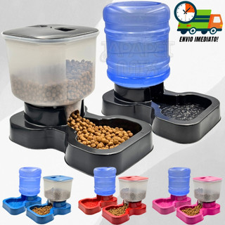 Kit Comedouro e Bebedouro para Cachorro Cães e Gatos Automático 10LTS E 8LTS Promoção Env…