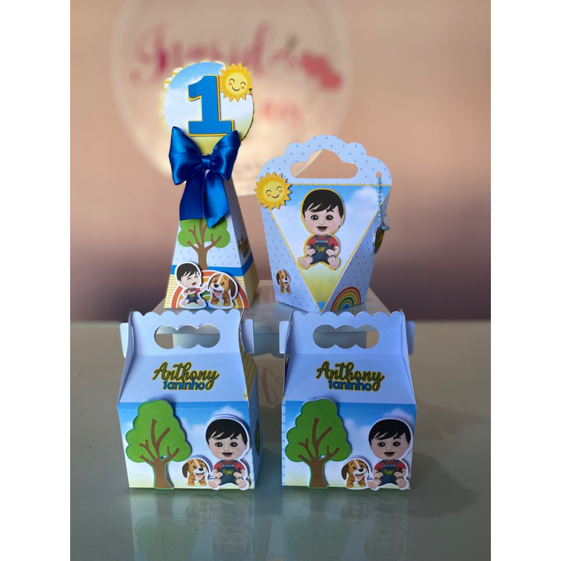 kit caixas Personalizadas Bento é totó | festa infantil | lembrancinhas | caixas personalizadas | personalizados