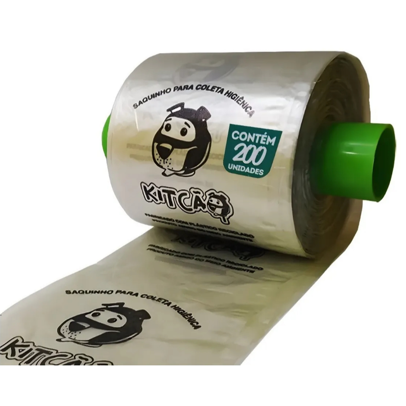 Refil Bobina Cata Caca Coleta De Fezes Animal 200 Reciclado