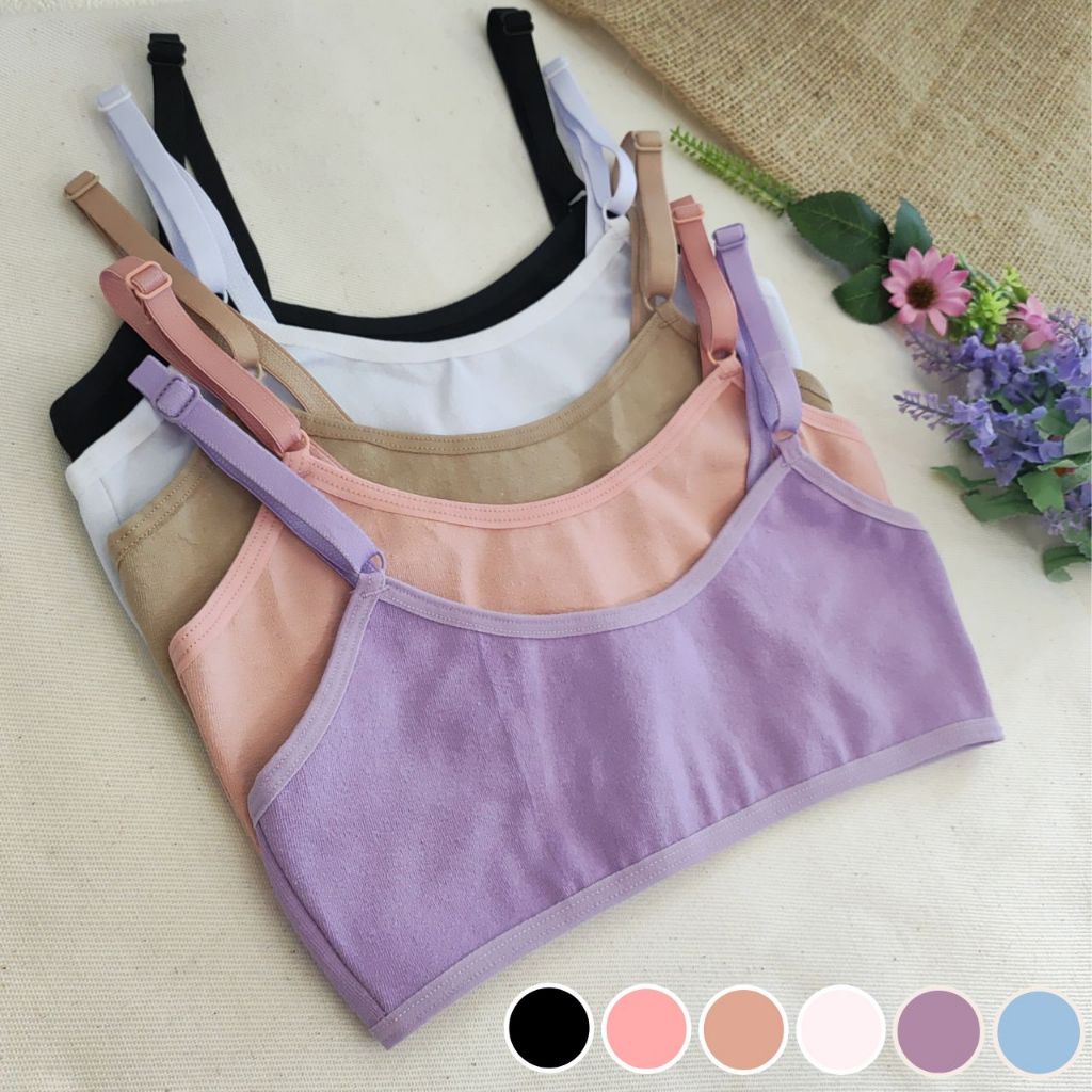 Kits Sutiãs Infantil Juvenil Algodão Cotton Liso Alta Qualidade Maya Conforto Dia a Dia Menina Moça em Oferta na Shopee