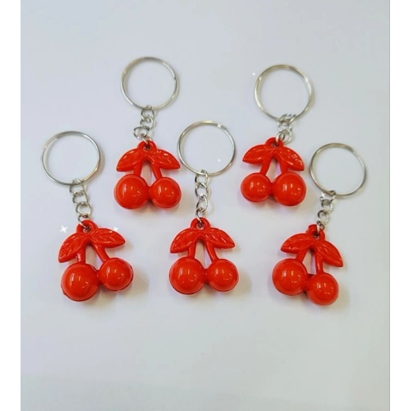 10, 25, 35 e 50 Chaveiros Cerejas 6cm Acrilico. Embalados.