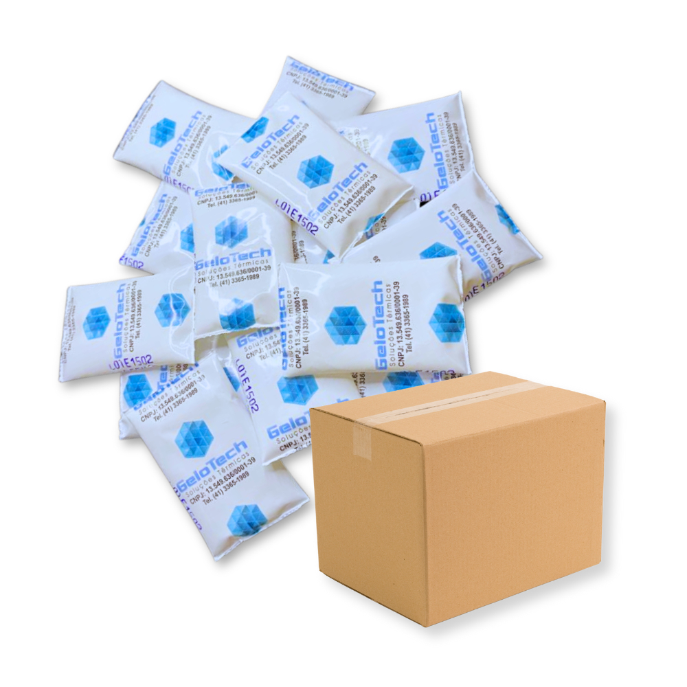 Caixa C/ 500 Gelos Reutilizáveis Flexíveis 15g Gelotech em Oferta na Shopee