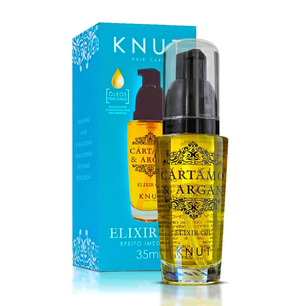 Elixir Knut Cartamo e Argan 35ml Tratamento Capilar