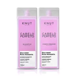 Kit Knut Cabelo Perfeito Shampoo 750ml + Condicionador 550ml