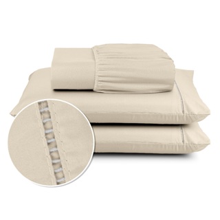 Jogo de Lencol  Berço Solteiro Casal Queen King 02 e 03 Peças 400 Fios Super Macio em Oferta na Shopee