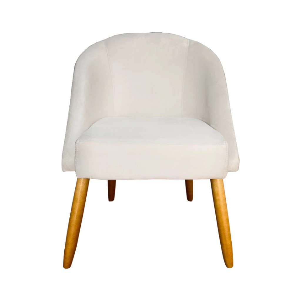 Cadeira Lua Cadeira Linho/Corino Jantar Penteadeira Clínica Escritório - Belim Móveis