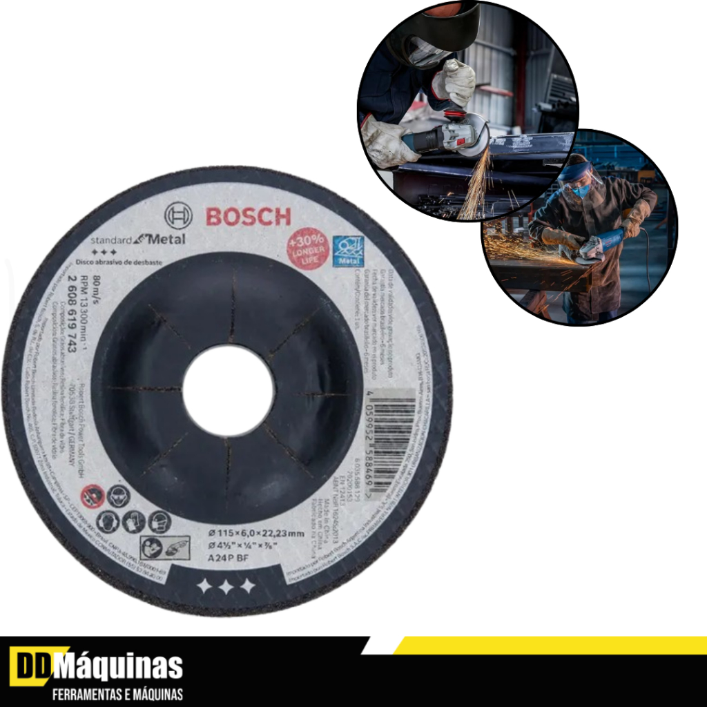 Disco de Desbaste STD Para Metal 115X60MM - Bosch em Oferta na Shopee