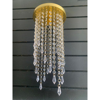 lustre dourado NOVO 20x20 fixo teto para salas lojas quarto