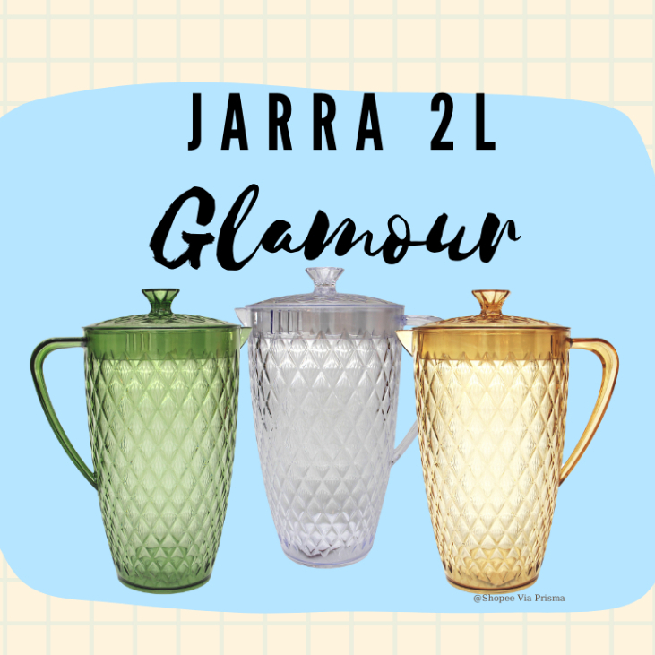 Jarra de Plástico 2 L Cristal Glamour - Plasútil