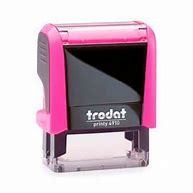 Carimbo Automático Trodat 4910 medida pequena 10x25 mm cabe até 3 linhas pequenas em Oferta na Shopee