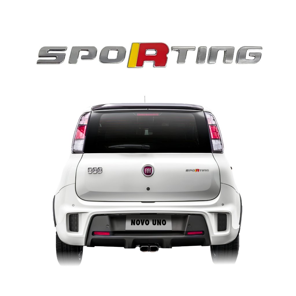 Emblema Letreiro Sporting Cromado Palio Uno Punto Bravo