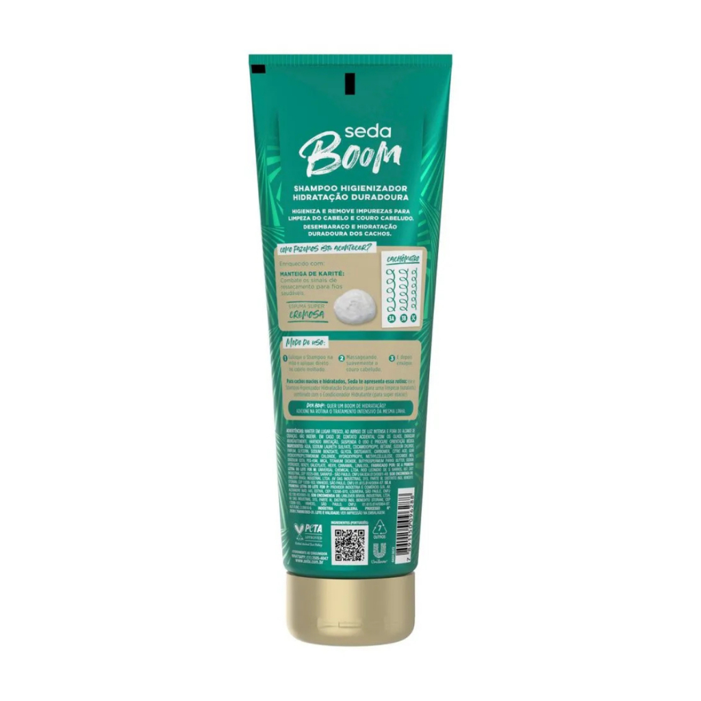 Detalhes do Shampoo Seda Boom Hidratação 250ml