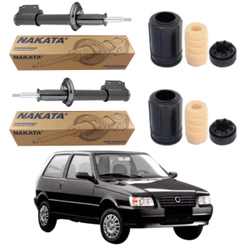 PAR AMORTECEDOR DIANTEIRO UNO 1986 A 2013 NAKATA + KIT