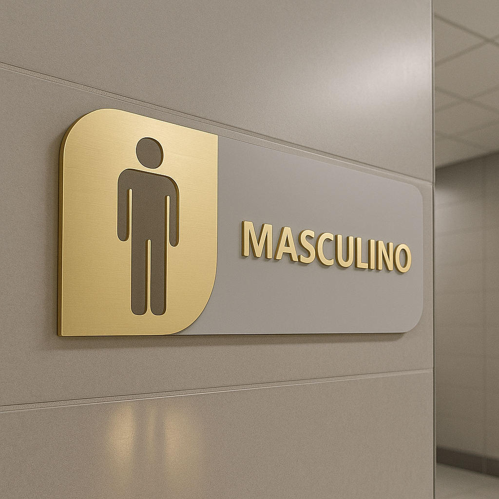 Placa Sinalização Acrílico Espelhado Personalizada Indicativa em Oferta na Shopee