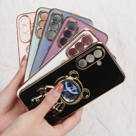 Capinha com Suporte Astronauta Brilho Galaxy A05S,A15,A25,A35,A55,A06,A16,A26,A36,A56,M15,M35,M55