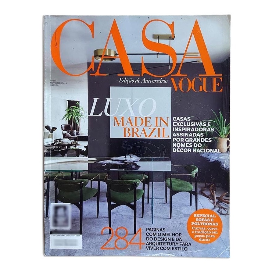 Revista Casa Vogue 351 11.2014 Luxo Made In Brazil Casas S2