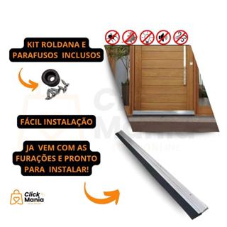 Kit 2 Veda Porta Rodo Vedante Protetor de Porta em Aluminio 70/80/90/1m em Oferta na Shopee