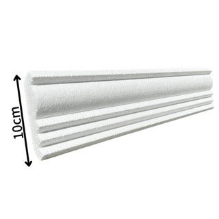 Moldura Roda Teto Sanca Isopor  Kit 17 Metros S12 em Oferta na Shopee