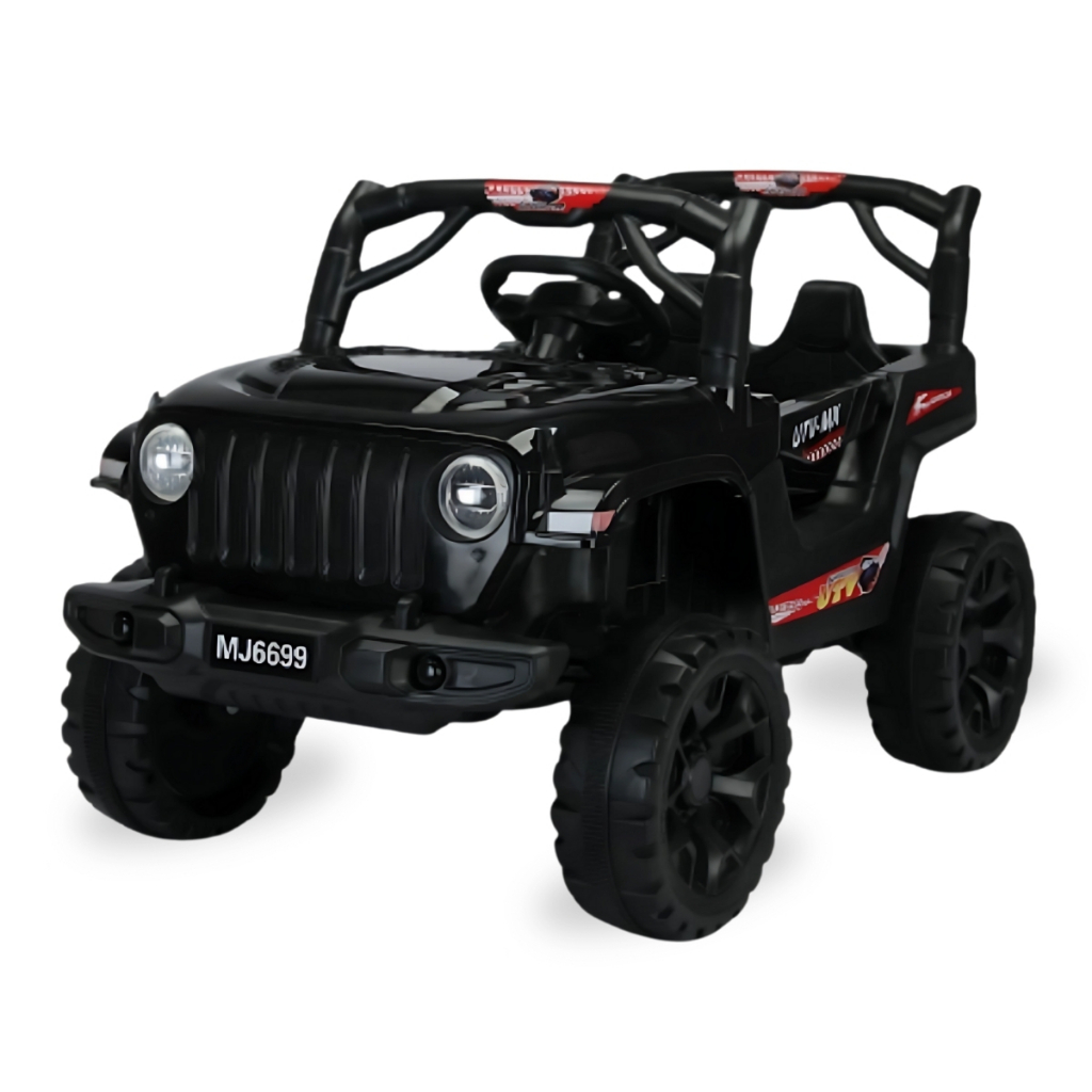 Carro Carrinho Jipe Infantil 12V Com Luzes, Som, USB e Controle Remoto - Brinq Kids