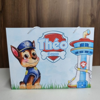 Sacolinha Personalizada Patrulha canina Aquarela - Pegue e Monte - Lembrancinha Patrulha canina em Oferta na Shopee