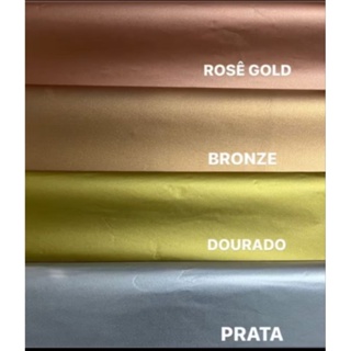 Papel Metalizados 50x70 , Embalagem,Formandas,Rococó Embrulhos em Oferta na Shopee