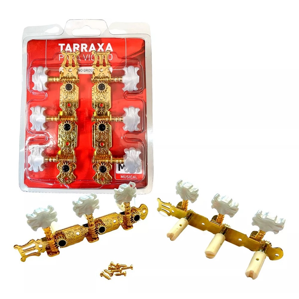 Imagem Tarraxa para violão nylon Pino grosso dourado