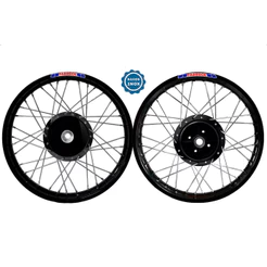 Par Roda Alumínio Preto Ybr 125 Factor 125 Tambor