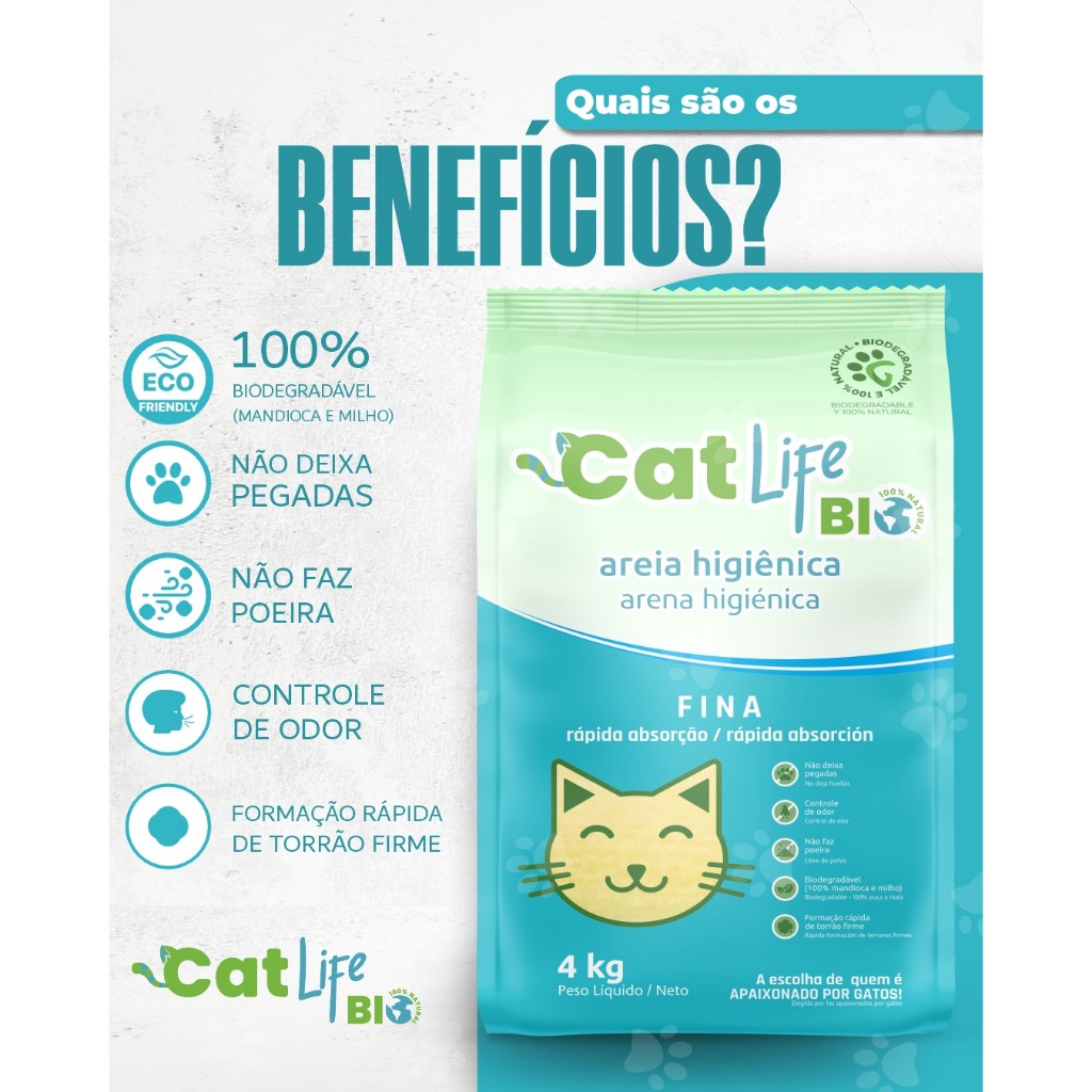 Areia Cat Life Bio: Onde Comprar | BuscaProdutos