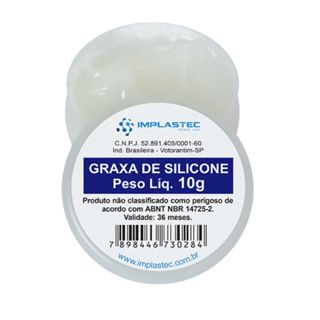 Graxa de Silicone Dielétrica Pote 10g Implastec em Oferta na Shopee