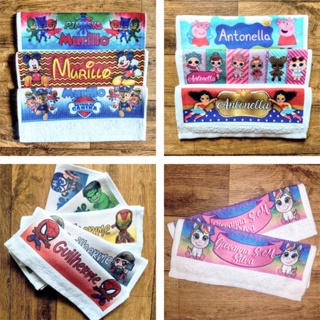 Kit 10 Toalha Toalhinha De Mão Rosto Personalizada Todos Temas Lavabo Infantil Escola Adulto Empresa em Oferta na Shopee