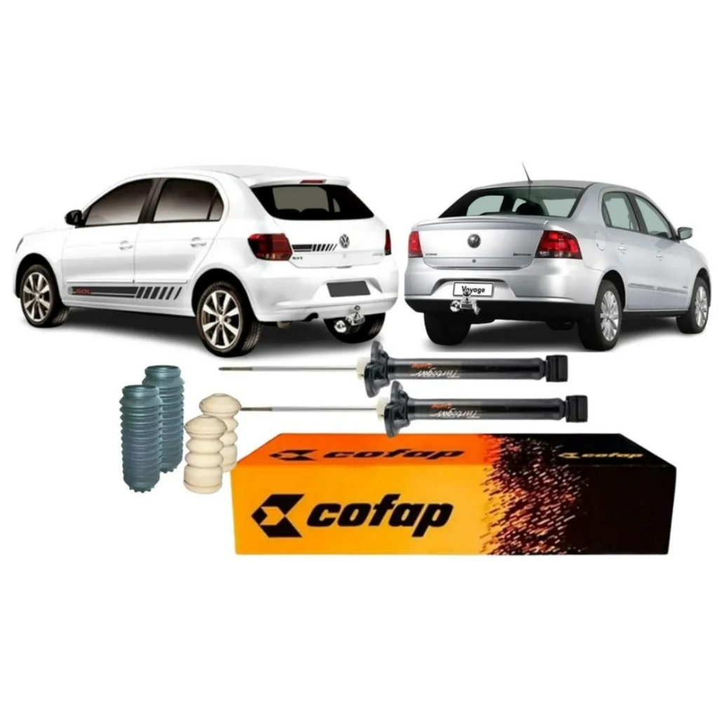 Kit Amortecedor Traseiro Coifa Batente Gol G5 G6 Voyage Cofa