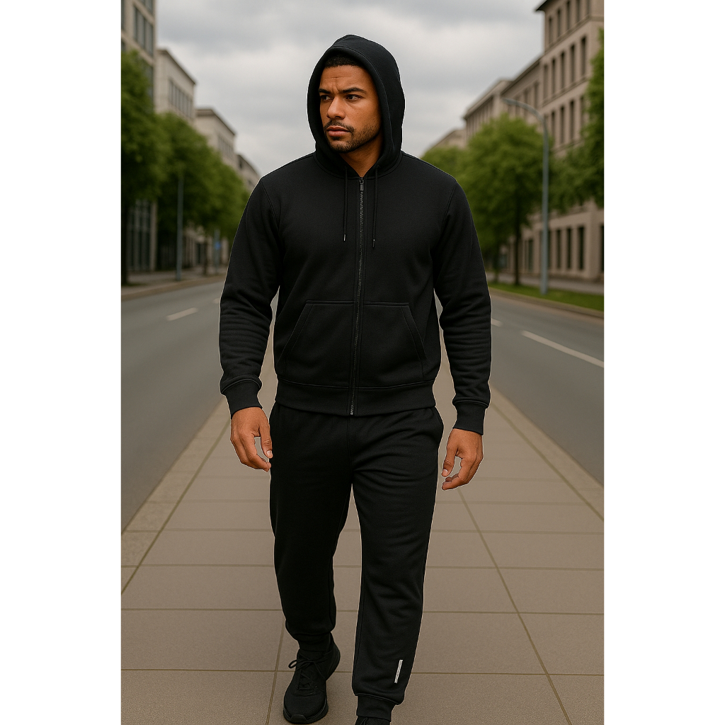 Conjunto Jaqueta com ziper e capuz e Calça Dry Fit Jogger Oferta Exclusiva em Oferta na Shopee