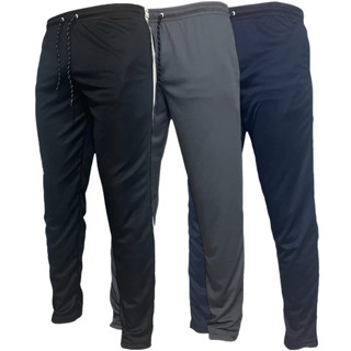 Kit 3 Calças Masculinas Esportiva Malha Fria Slim Com Cordão Na Cintura