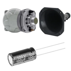 Kit Driver Jbl D250x 100w Rms com Corneta e Capacitor