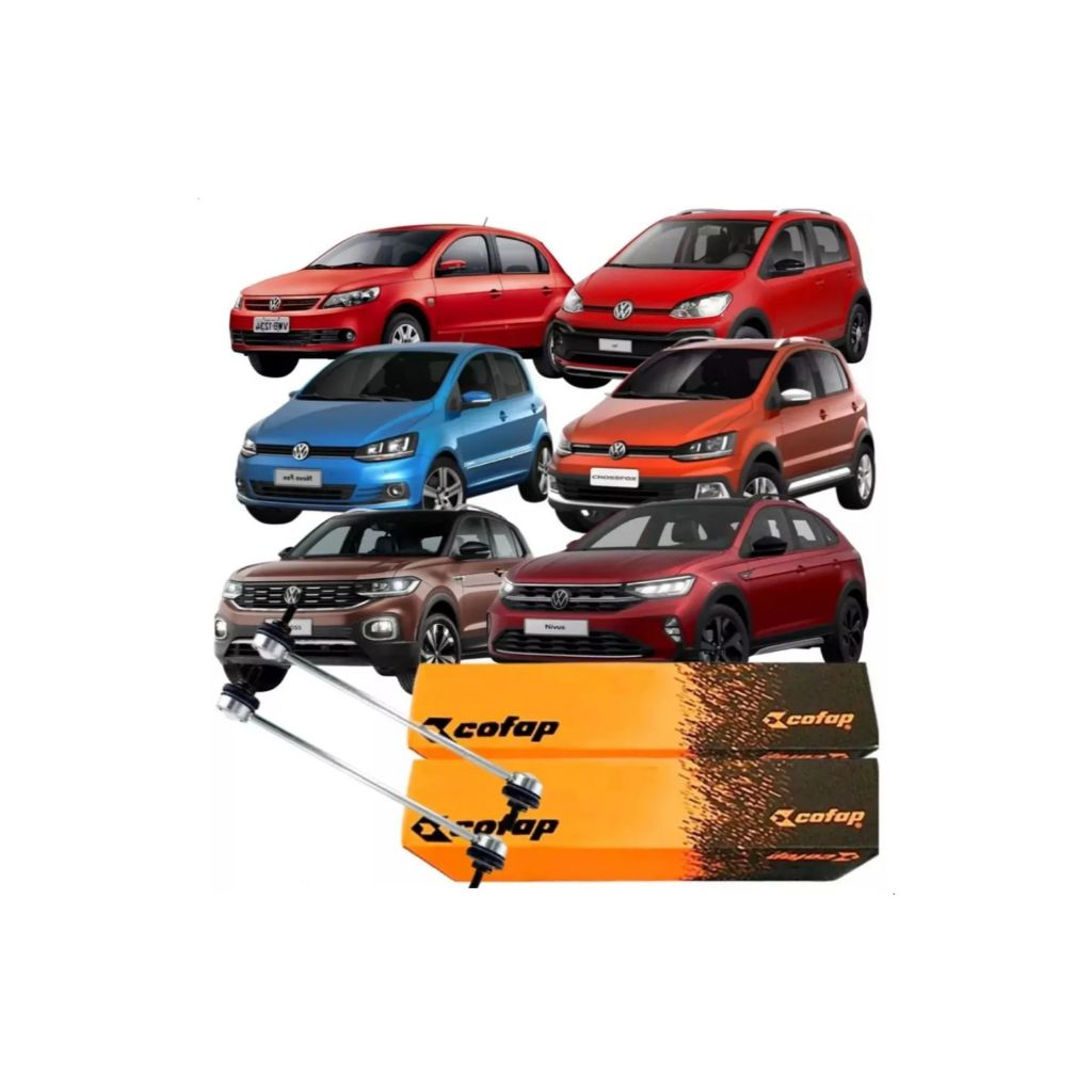 Par Bieleta Dianteira Vw VolksWagen Crossfox Fox Gol Nivus Saveiro Spacefox T-Cross Up Virtus Voyage