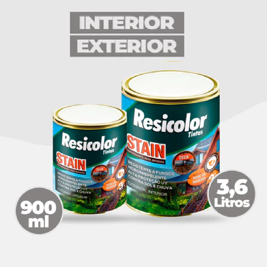 Stain Impregnante Colorido 3,6LT/900ML - Resicolor