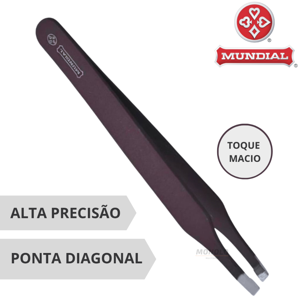 Pinça Diagonal Profissional Sobrancelha Soft Mundial Classic BC-395 Aço inoxidável em Oferta na Shopee