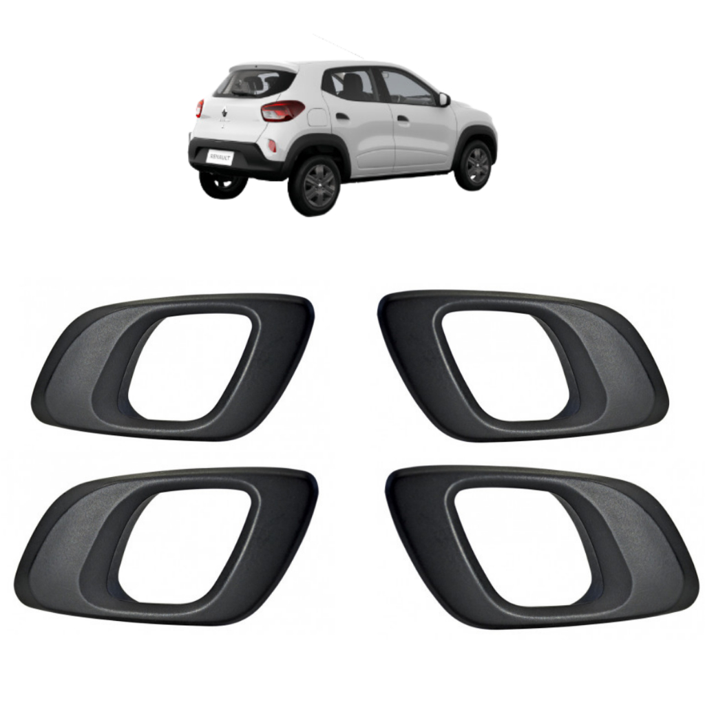 Kit 4 Maçanetas Gatilho Puxador Interno Kwid Haste Curva em Oferta na Shopee