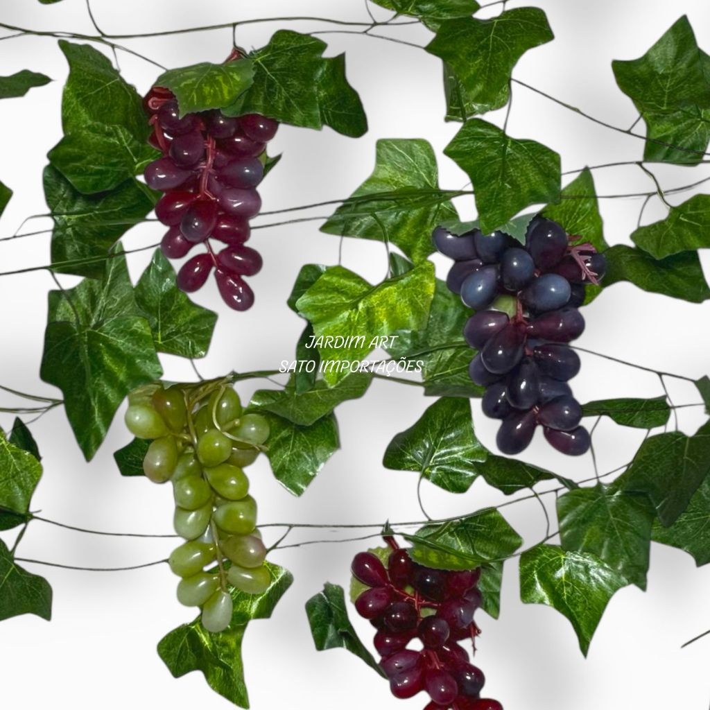 Parreira de Uvas Artificiais Realista - Decoração para Casa, Área Gourmet e Eventos