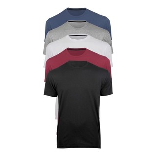 Kit 5 Camisetas Masculinas M AO G3 Camisas Básicas Esportivas Dry Fit Academia