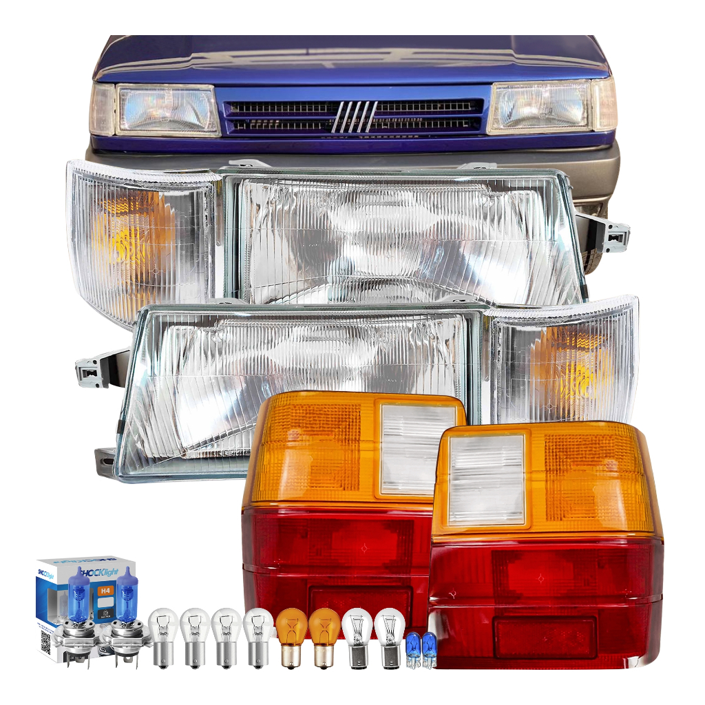 Farol Uno 91 92 93 94 95 A 2004 Setas Cristais Lanternas Tricolor Com Lâmpadas Super Brancas 8500k