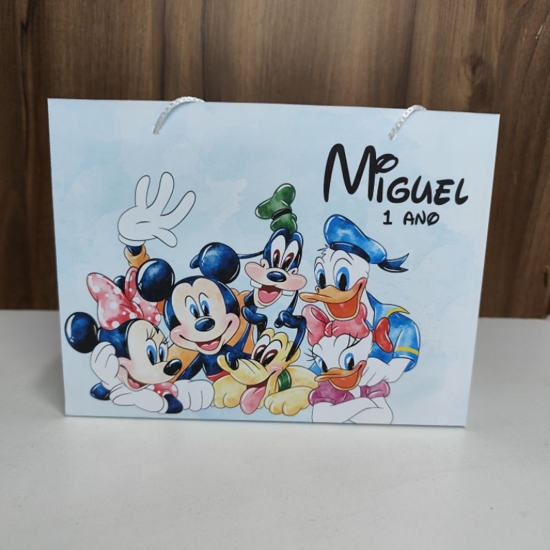 Sacolinha Personalizada Turma do Mickey - Pegue e Monte - Lembrancinha em Oferta na Shopee