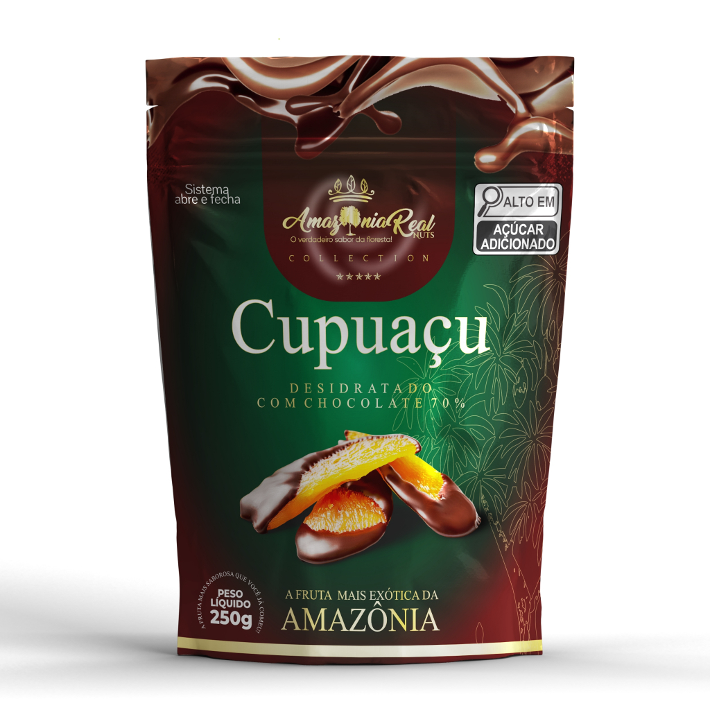 Cupuaçu Desidratado com Gotas de Chocolate [POUCH 250G/500G] - Indústria Rei das Castanhas em Oferta na Shopee