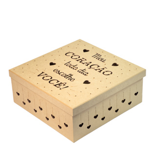 Caixa para Presente em MDF Laser Surpresa Dia Dos Namorados Coração Festa na Caixa em Oferta na Shopee