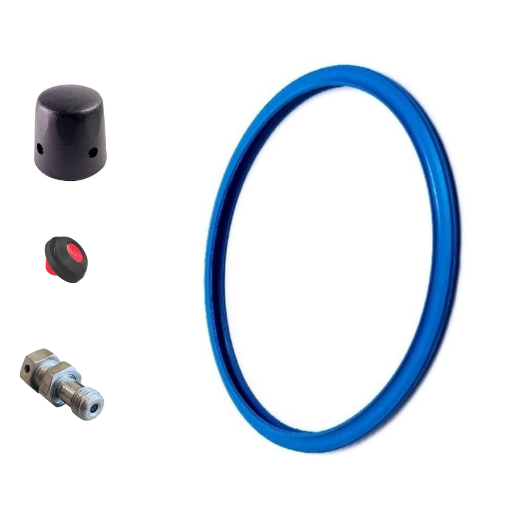 Kit Reparo Panela Pressão Tramontina Vancouver Borracha + Peso Preto + Pino + Valvula Preta