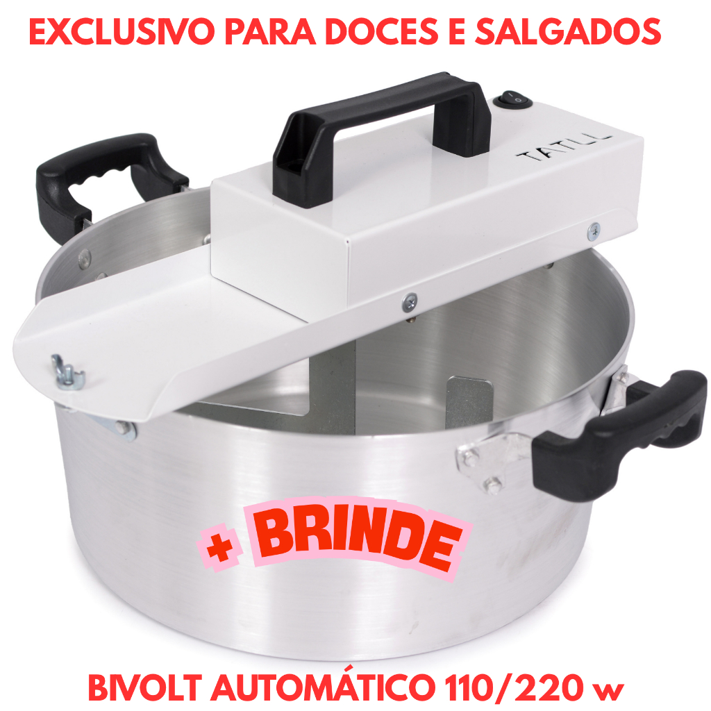 Panela Mexer Doces Brigadeiros De Festa Recheios Automática 8 Litros Sistema Excellence Po...