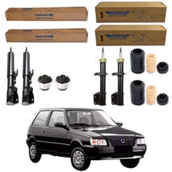 KIT 4 AMORTECEDOR UNO 1986 A 2013 MONROE + KIT