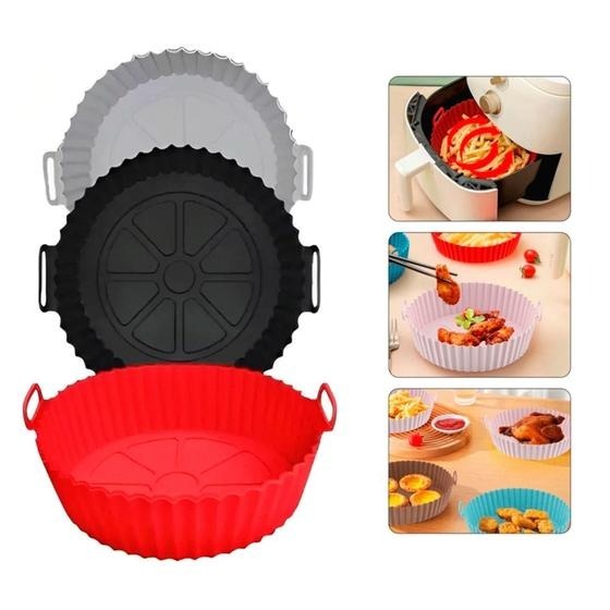 Kit 2 Forma Silicone Air Fryer Altas Temperaturas