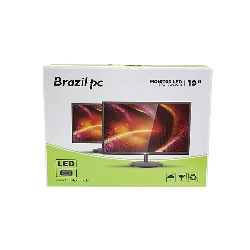 Monitor LED 19" Widescreen HD com Entradas HDMI e VGA – Preto 110V/220V · foto 2